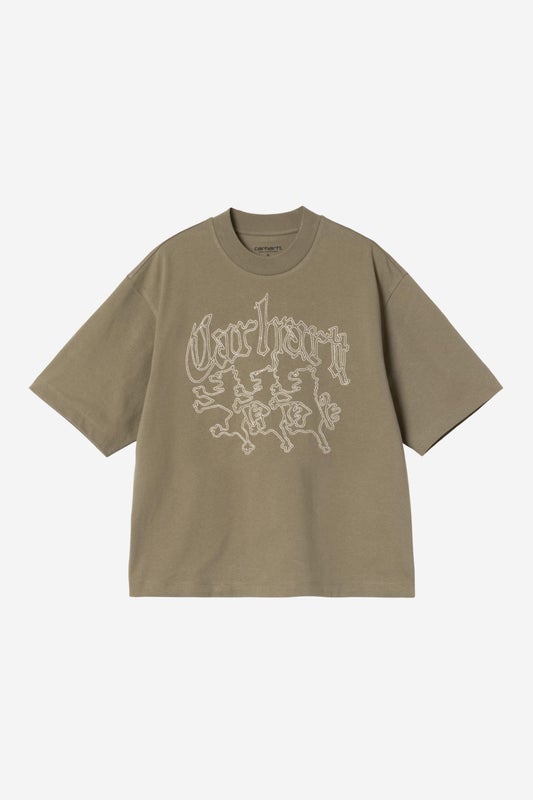 Carhartt Women's Hackwork Tee, brass / salt