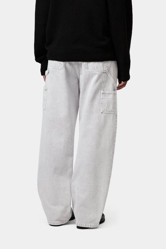 Carhartt Women's Pierce Straight Pant, black chalk wash