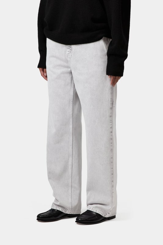 Carhartt Women's Pierce Straight Pant, black chalk wash