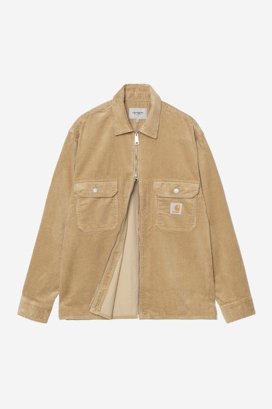 Carhartt Reynold Shirt Jac, leather rinsed