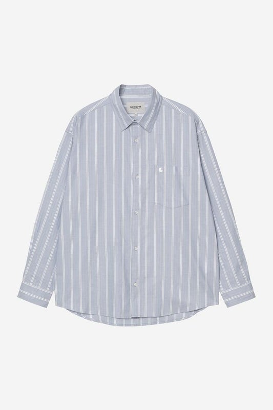 Carhartt Beale Shirt, gentle blue / white