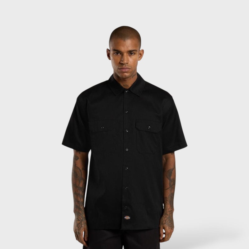 Dickies Short Sleeve Work Shirt, black