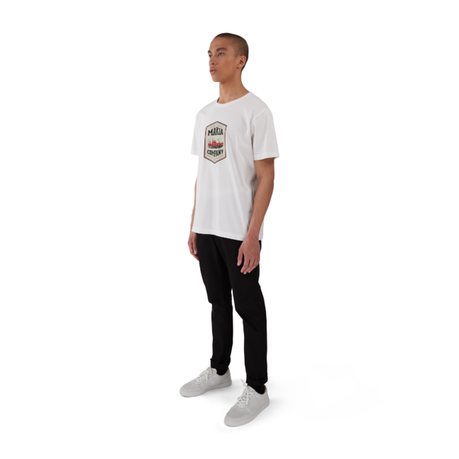 Makia Pilot tee, white