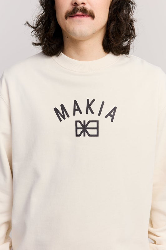 Makia Port Sweatshirt, natural white