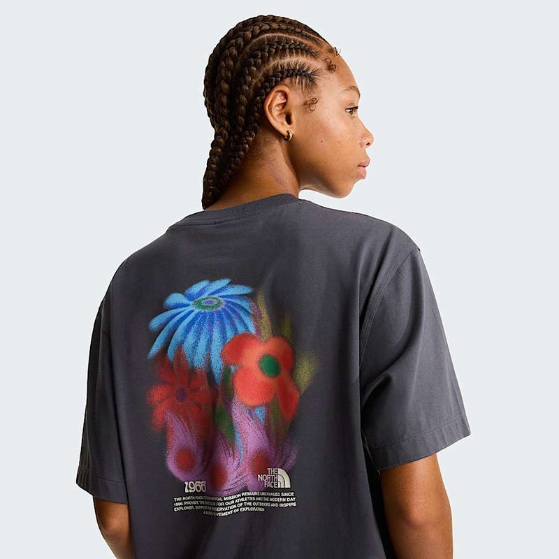 The North Face 1966 Floral RX Tee, anthracite grey