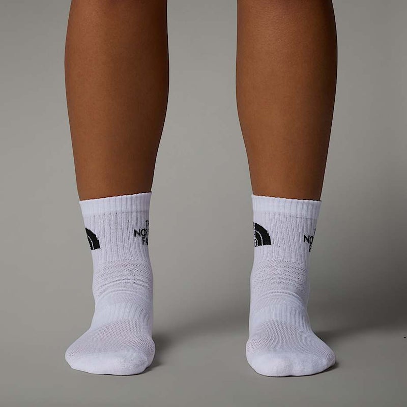The North Face Multi Sport Quarter Socks 3-pack, black / grey / white