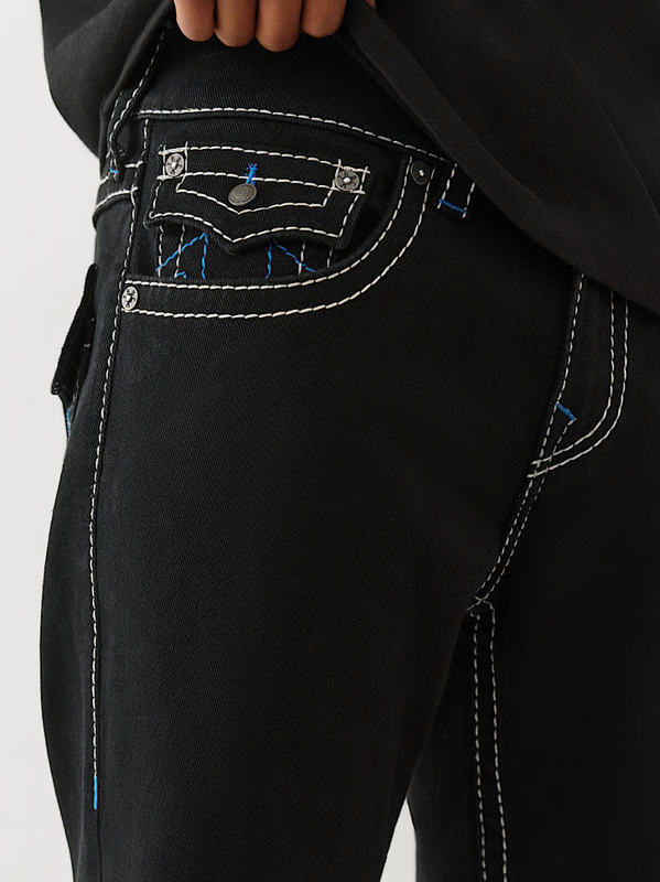 True Religion Billy Big T Flap, black rinse / blue