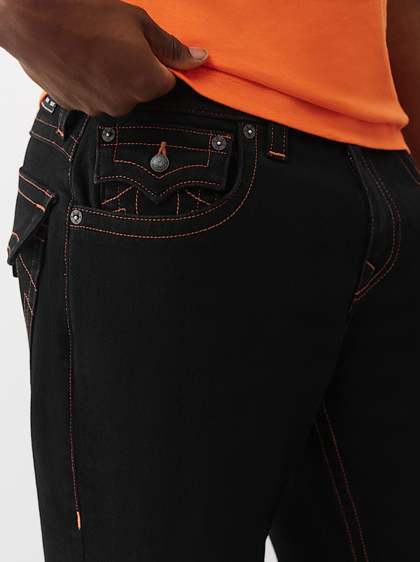 True Religion Bobby SN Flap,  black rinse