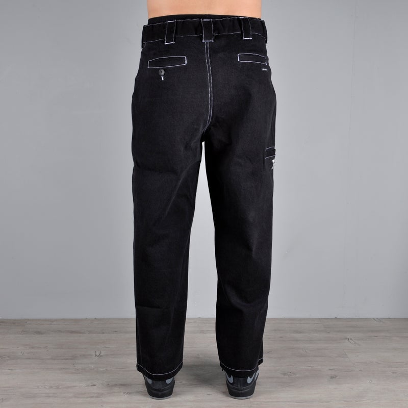 Poetic Collective Denim Painter Pant, black / white seam