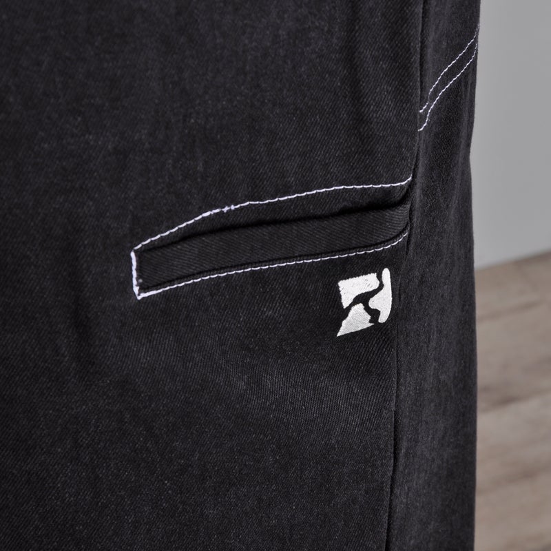 Poetic Collective Denim Painter Pant, black / white seam
