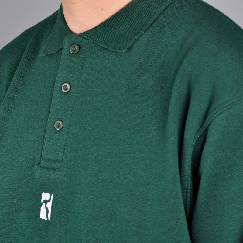Poetic Collective Heavy Polo Sweat, green