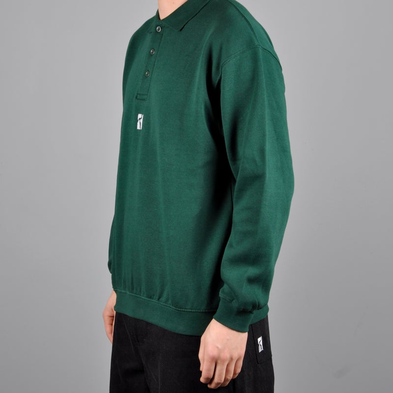 Poetic Collective Heavy Polo Sweat, green