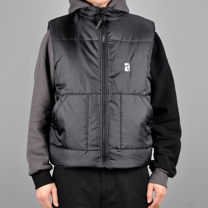 Poetic Collective Puffer Vest, black
