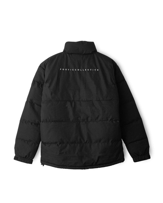 Poetic Collective Puffer Jacket, black