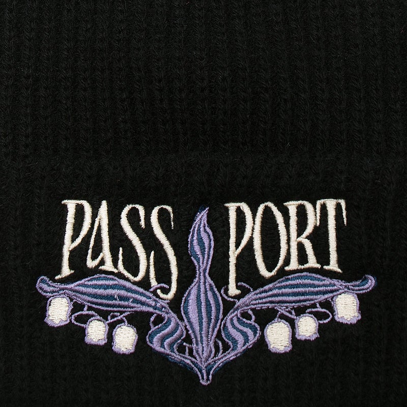 Pass~Port Lily Of The Valley beanie, black