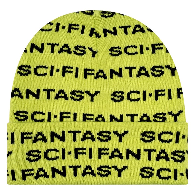 Sci-Fi Fantasy Repeat Logo Beanie, green