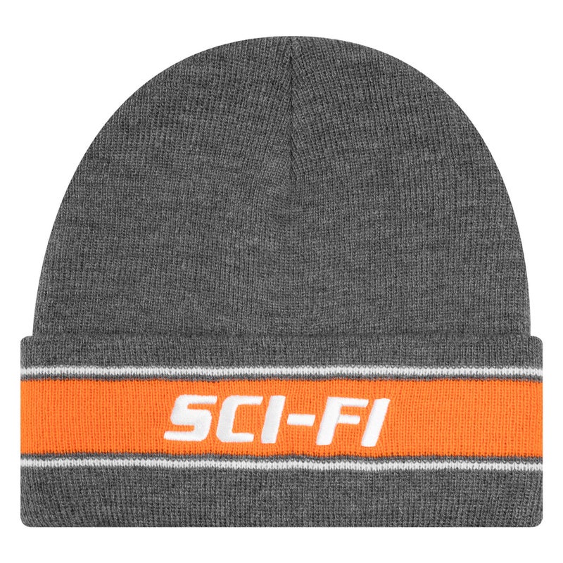 Sci-Fi Fantasy Stripe Fold Logo Beanie, heather