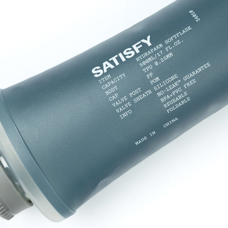 Satisfy HydraPak&reg; Soft Flask 500ml 2‑Pack