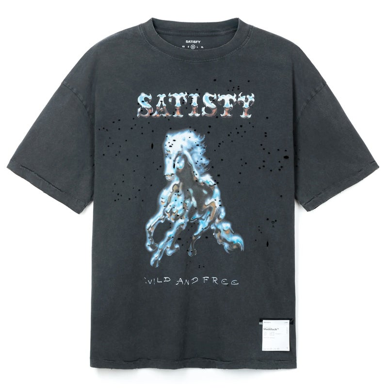 Satisfy MothTech&trade; Wild And Free T‑Shirt, aged black