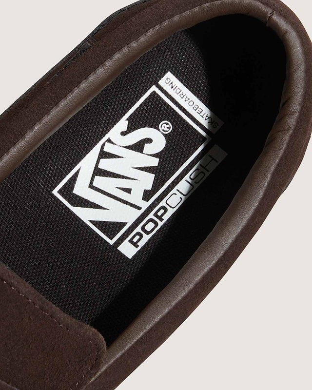 Vans Skate Loafer Suede, brown / black