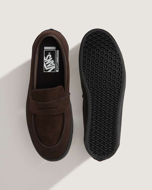Vans Skate Loafer Suede, brown / black