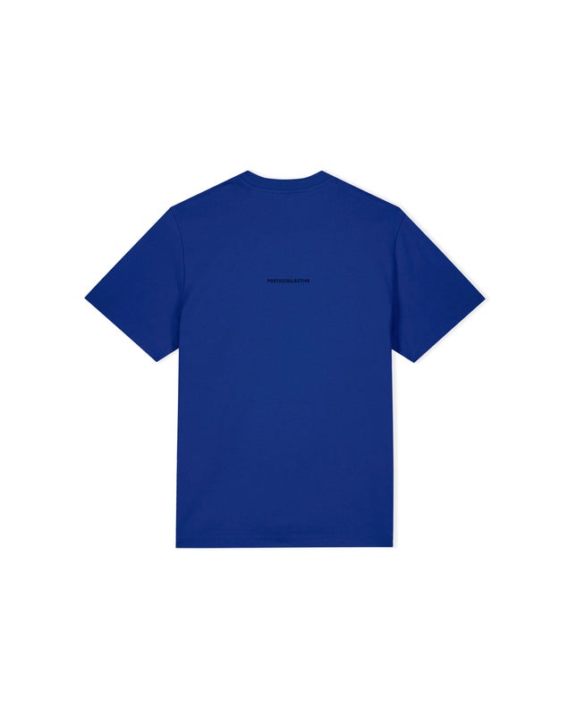 Poetic Skull Tee, blue