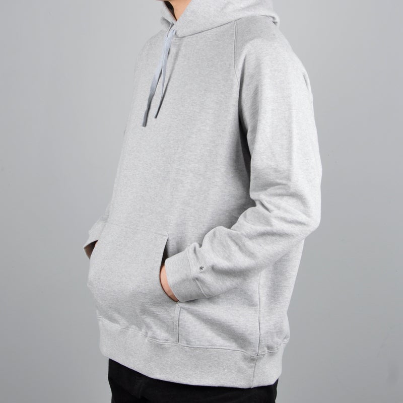 Snow Peak Recycled Cotton Pullover Hoodie, grey