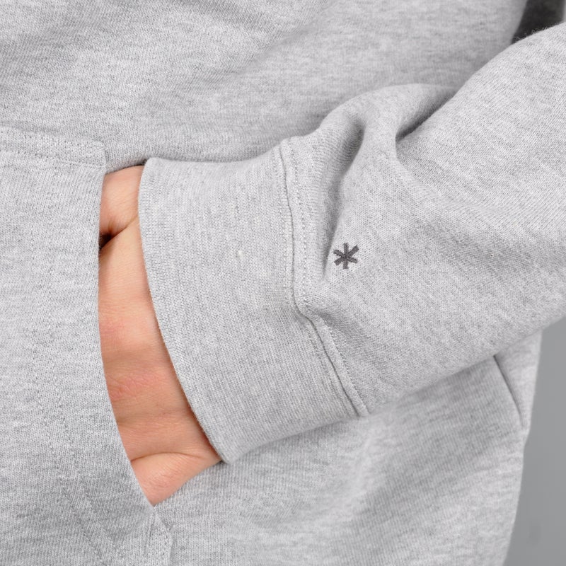 Snow Peak Recycled Cotton Pullover Hoodie, grey