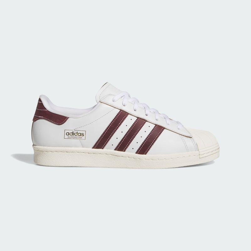 Adidas Superstar 80 ADV, crystal white / shadow red / off white.