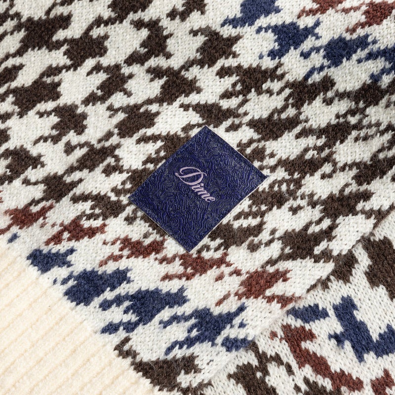 Dime Houndstooth Knit, cream multi