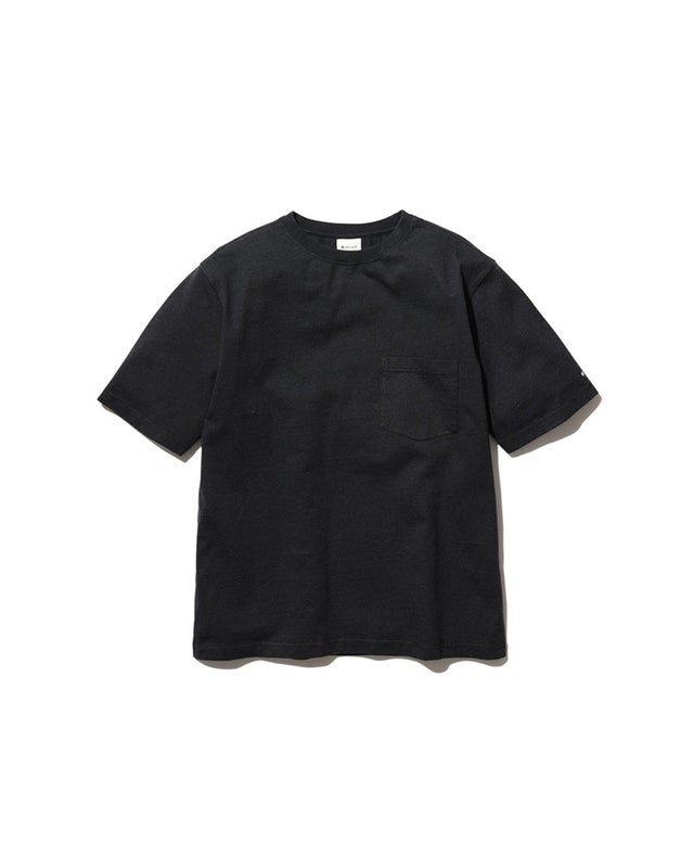 Snow Peak Recycled Cotton Heavy Tee, black.