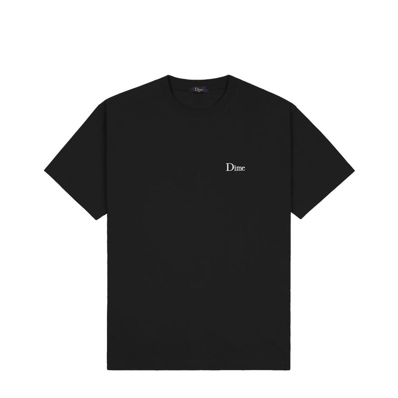 Dime Classic Small Logo Tee, black / white
