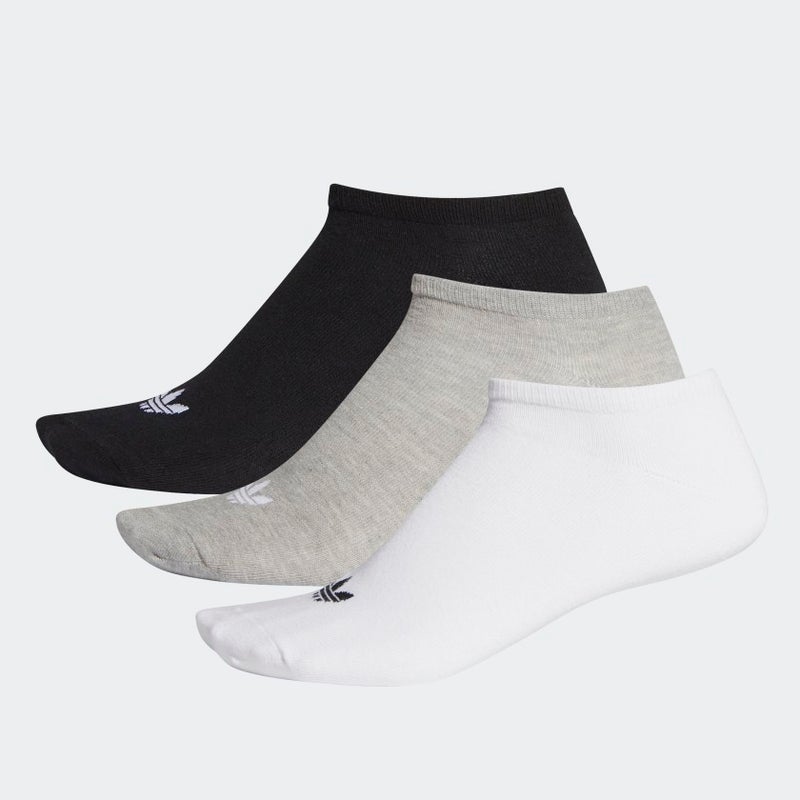 adidas Trefoil Liner socks 3pack, white / grey / black