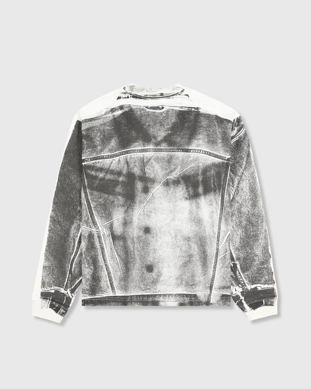 PLEASURES Trucker Heavyweight LS Tee, bone