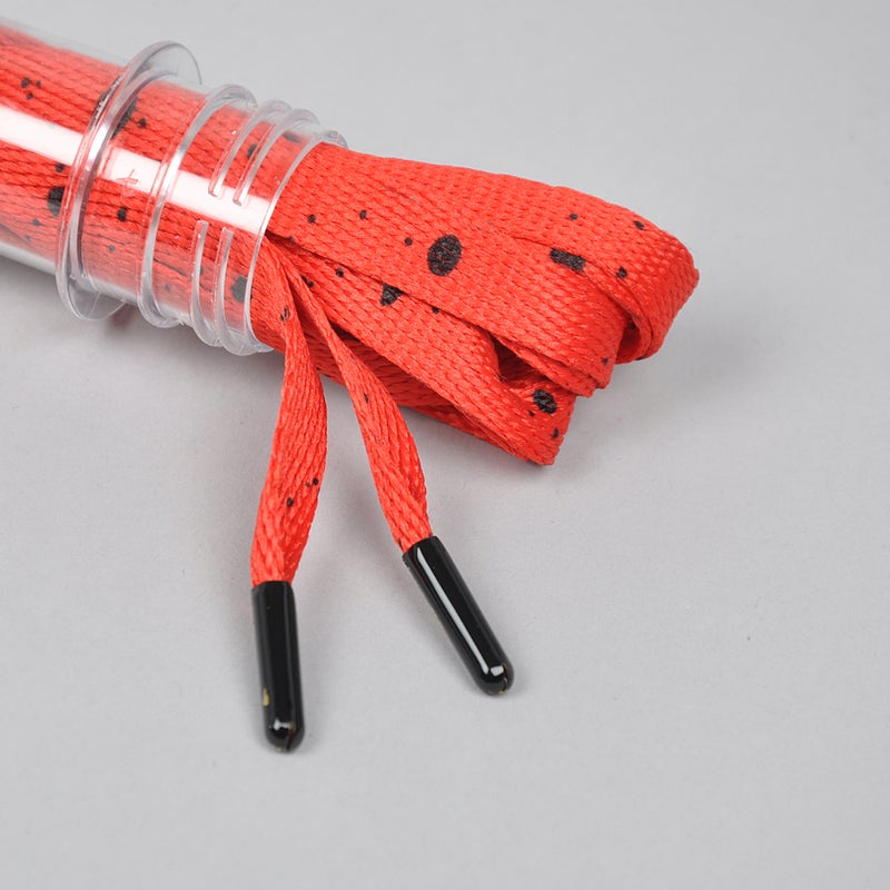 Tubelaces Gold Splatter II, red / black