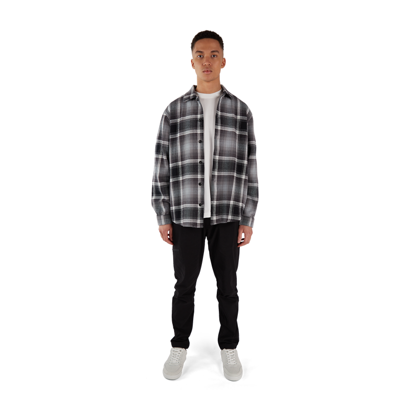 Makia Cabin Overshirt, dark grey