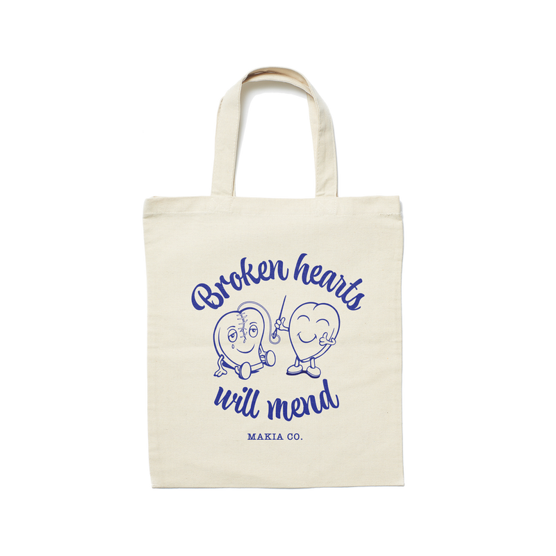 Makia Brokenhearted Tote Bag, ecru