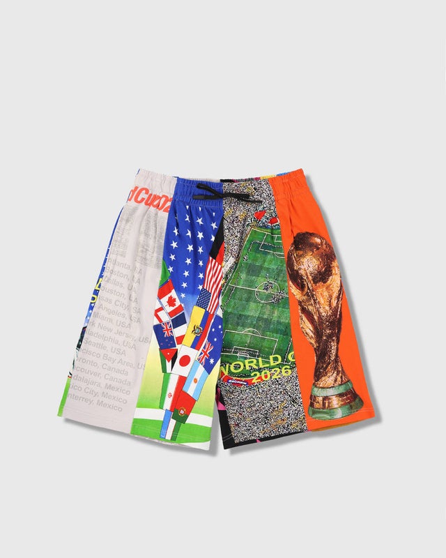 Pleasures World Cup Wide Shorts, multi