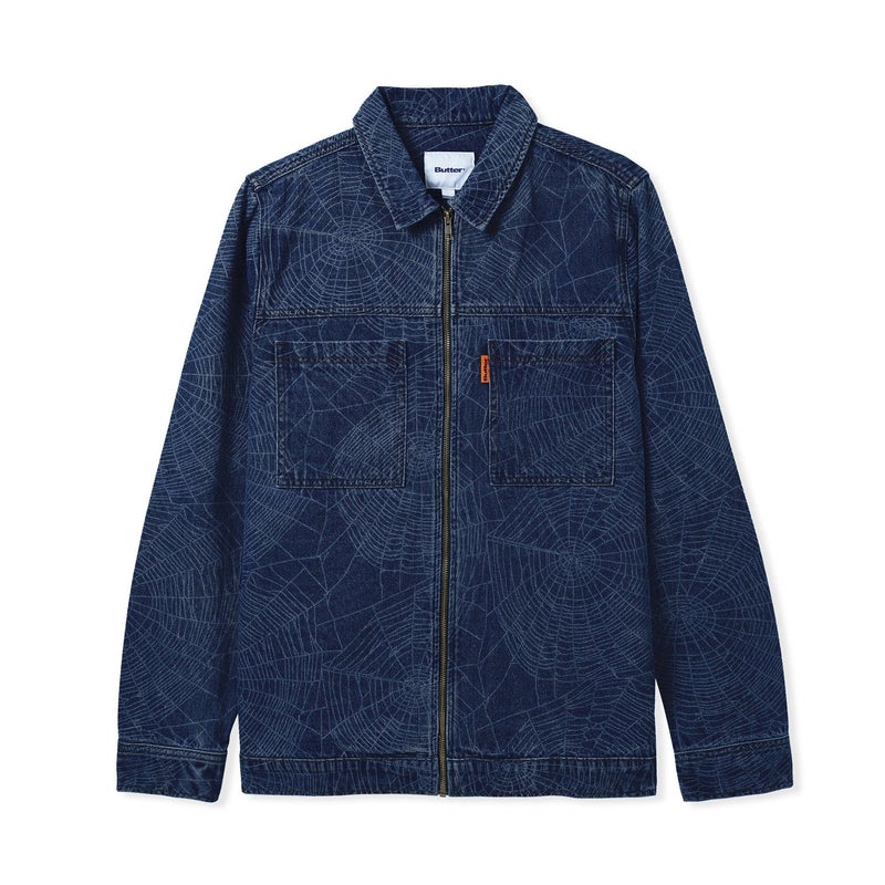 Butter Web Denim Overshirt, dark indigo