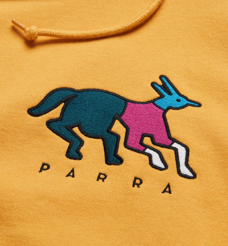 Parra Anxious Dog Hooded Sweat, gold yellow