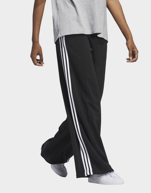 Adidas 3-Stripes Loose French Terry Wide Leg, black
