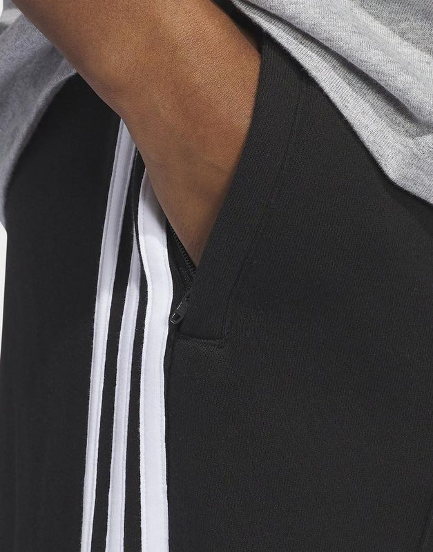 Adidas 3-Stripes Loose French Terry Wide Leg, black
