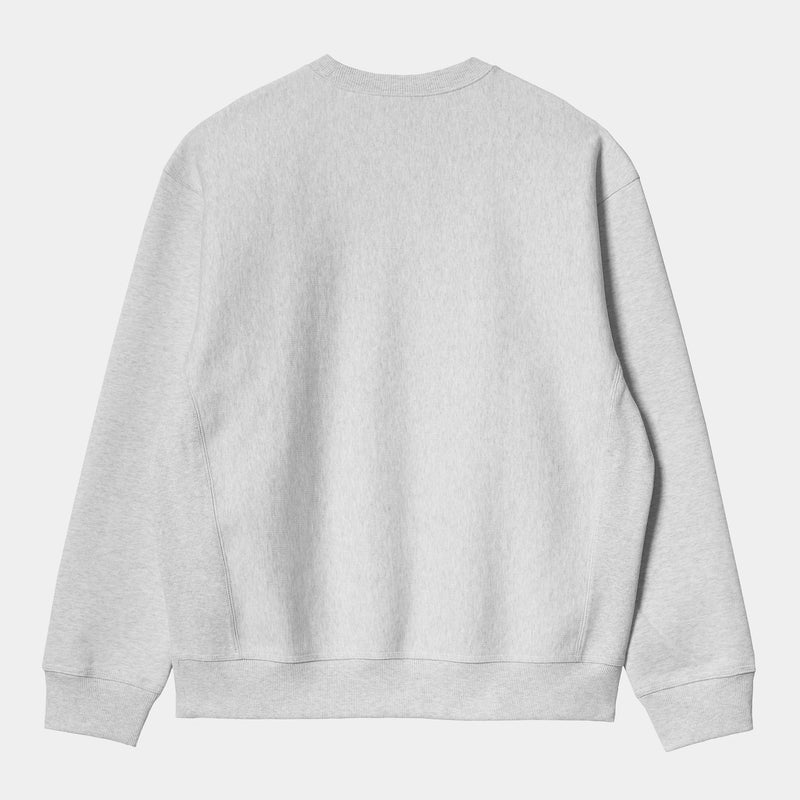 Carhartt  American Script sweat, ash heather