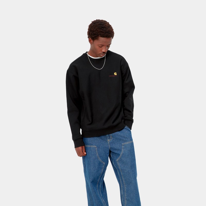 Carhartt  American Script sweat, black