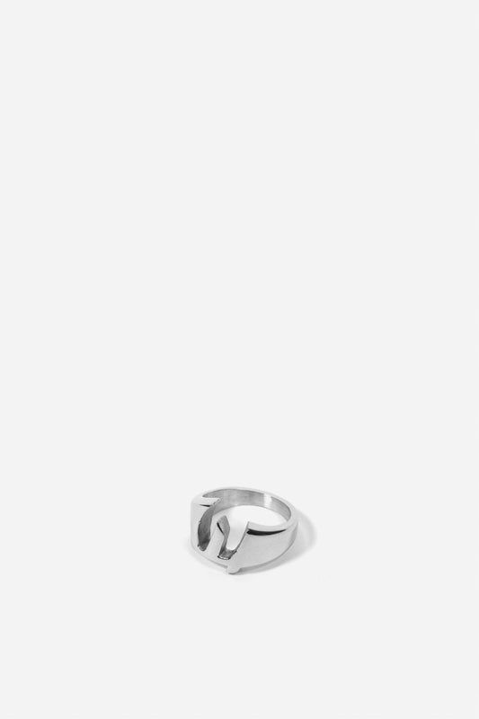 Wasted Paris Blade Ring, silver.