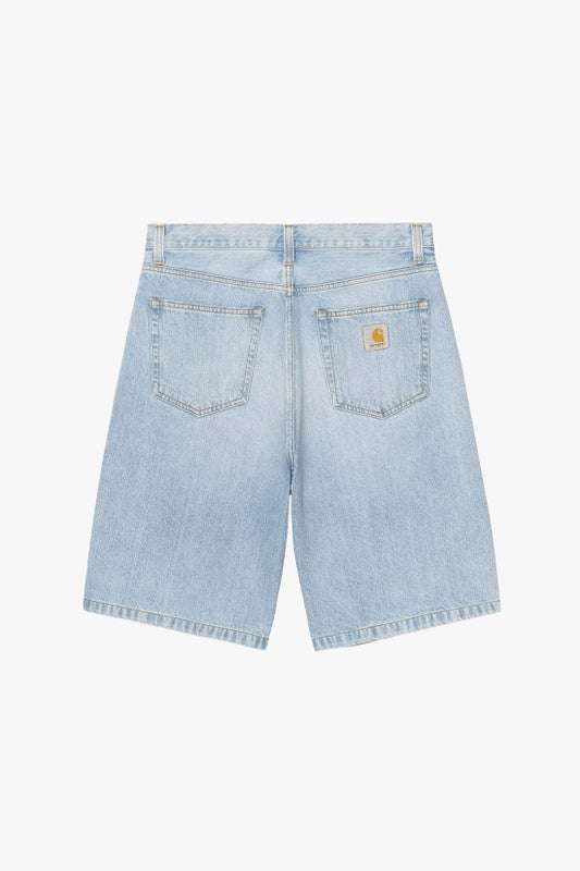 Carhartt Langdon (Long Landon) Shorts, blue heavy worn bleached
