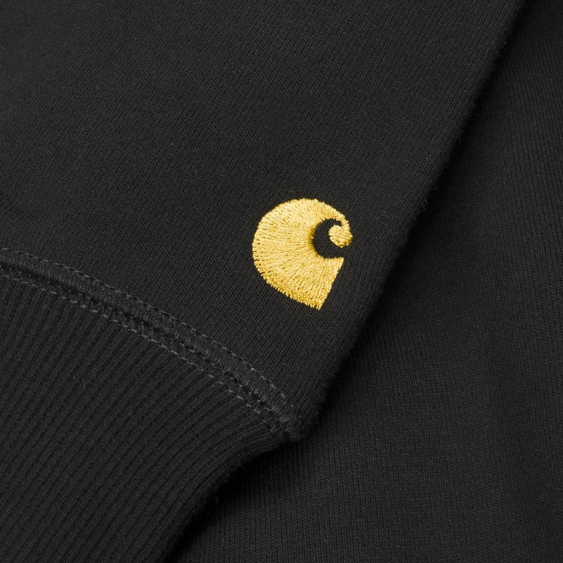 Carhartt Chase sweat, black / gold