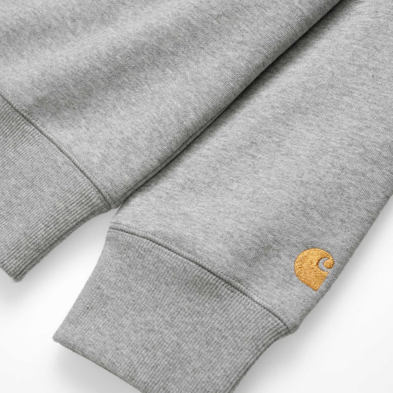 Carhartt Chase Sweat, grey heather / gold