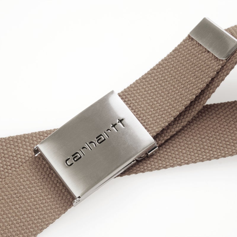 Carhartt Clip belt Chrome, leather