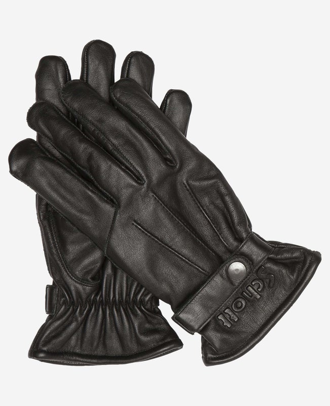 Schott Buffle Logo Glowes, black